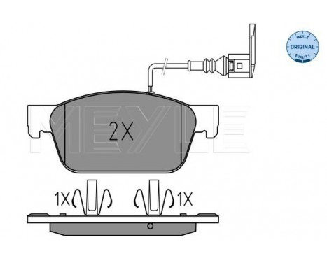 Brake Pad Set, disc brake MEYLE-ORIGINAL Quality 025 246 2318/W