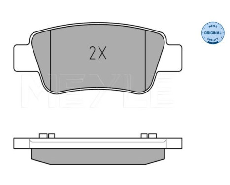 Brake Pad Set, disc brake MEYLE-ORIGINAL Quality 025 246 3516/W, Image 3