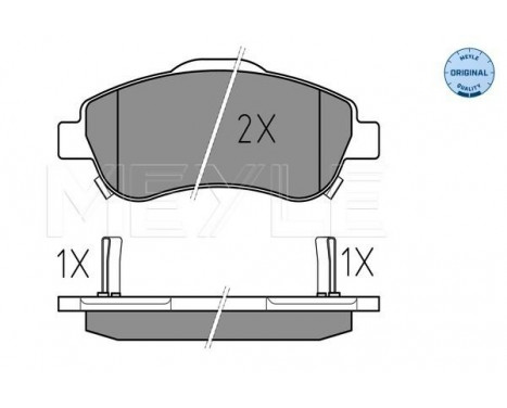 Brake Pad Set, disc brake MEYLE-ORIGINAL Quality 025 246 3819/W