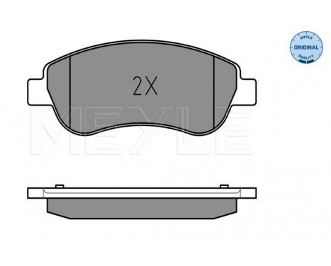 Brake Pad Set, disc brake MEYLE-ORIGINAL Quality 025 246 3819/W, Image 2