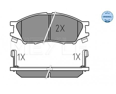 Brake Pad Set, disc brake MEYLE-ORIGINAL Quality 025 246 4815/W
