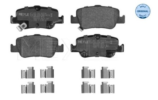 Brake Pad Set, disc brake MEYLE-ORIGINAL Quality 025 246 6415/W, Image 4