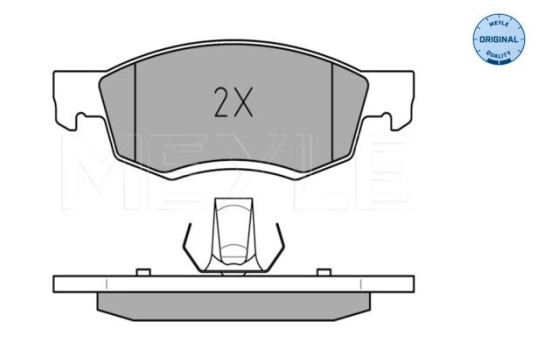 Brake Pad Set, disc brake MEYLE-ORIGINAL Quality 025 246 7318, Image 2