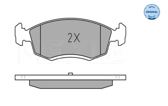 Brake Pad Set, disc brake MEYLE-ORIGINAL Quality 025 246 7318, Image 3