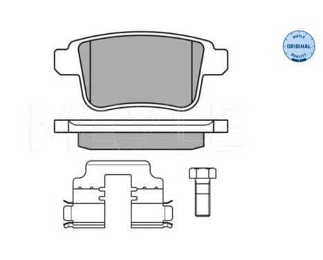 Brake Pad Set, disc brake MEYLE-ORIGINAL Quality 025 246 9216, Image 2