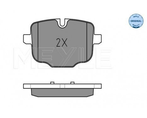 Brake Pad Set, disc brake MEYLE-ORIGINAL Quality 025 247 0318