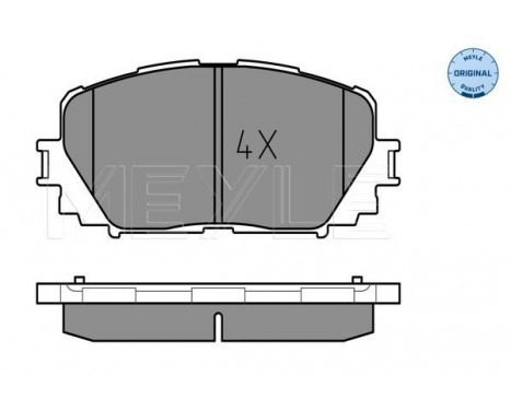 Brake Pad Set, disc brake MEYLE-ORIGINAL Quality 025 247 0817