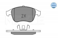 Brake Pad Set, disc brake MEYLE-ORIGINAL Quality 025 247 0917