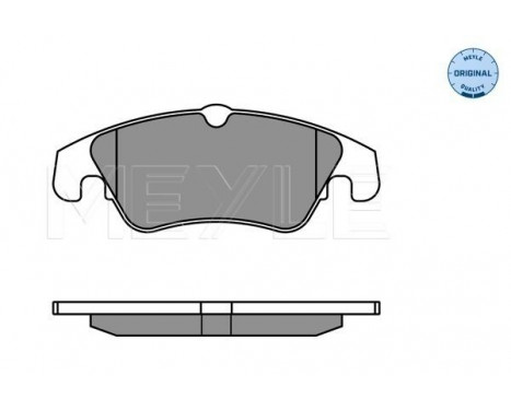 Brake Pad Set, disc brake MEYLE-ORIGINAL Quality 025 247 4319/W