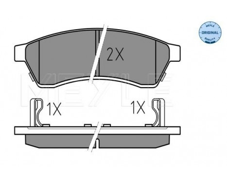 Brake Pad Set, disc brake MEYLE-ORIGINAL Quality 025 247 4414/W