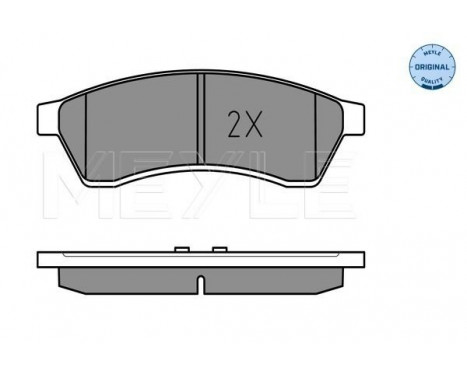 Brake Pad Set, disc brake MEYLE-ORIGINAL Quality 025 247 4414/W, Image 2