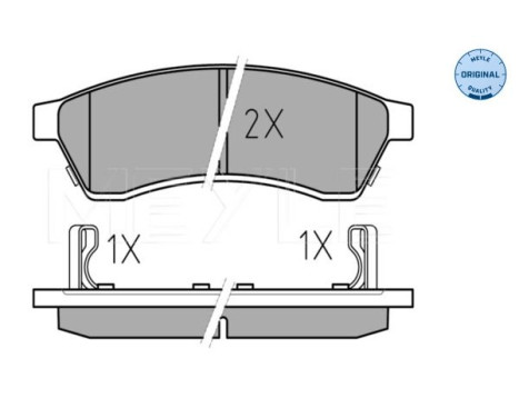 Brake Pad Set, disc brake MEYLE-ORIGINAL Quality 025 247 4414/W, Image 2