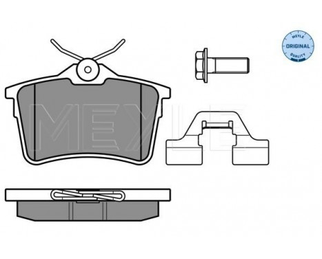 Brake Pad Set, disc brake MEYLE-ORIGINAL Quality 025 247 6516/W