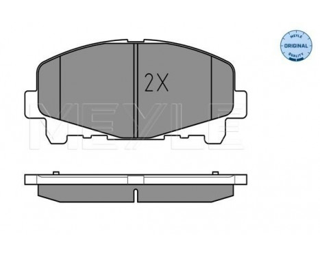 Brake Pad Set, disc brake MEYLE-ORIGINAL Quality 025 247 6616, Image 2