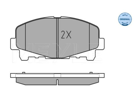 Brake Pad Set, disc brake MEYLE-ORIGINAL Quality 025 247 6616, Image 2