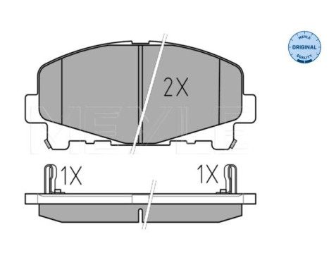 Brake Pad Set, disc brake MEYLE-ORIGINAL Quality 025 247 6616, Image 3