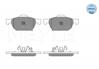 Brake Pad Set, disc brake MEYLE-ORIGINAL Quality 025 247 9617/W