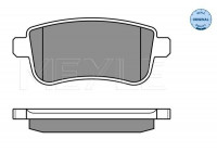Brake Pad Set, disc brake MEYLE-ORIGINAL Quality 025 248 2015