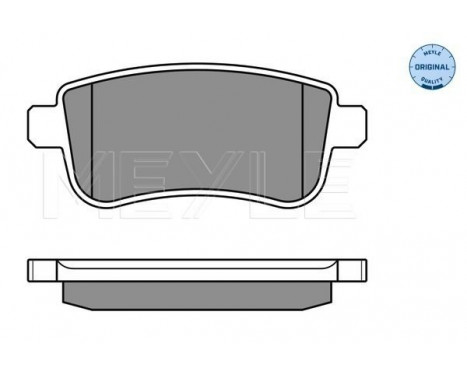 Brake Pad Set, disc brake MEYLE-ORIGINAL Quality 025 248 2015