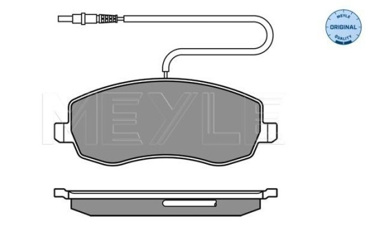 Brake Pad Set, disc brake MEYLE-ORIGINAL Quality 025 248 3919/W