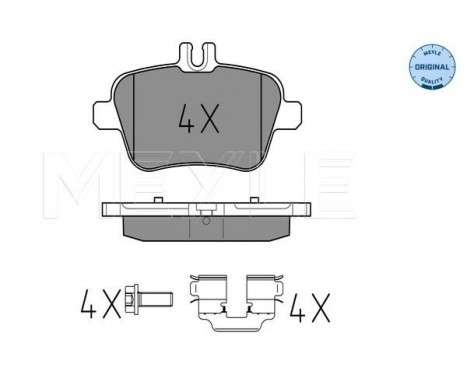 Brake Pad Set, disc brake MEYLE-ORIGINAL Quality 025 248 4818