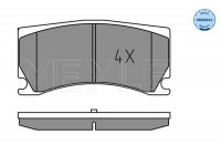 Brake Pad Set, disc brake MEYLE-ORIGINAL Quality 025 248 5115