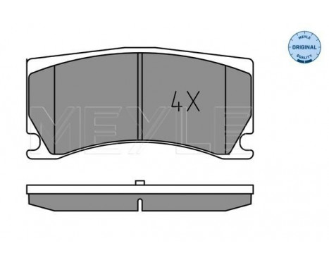 Brake Pad Set, disc brake MEYLE-ORIGINAL Quality 025 248 5115