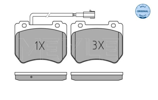 Brake Pad Set, disc brake MEYLE-ORIGINAL Quality 025 248 5215/W, Image 2