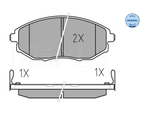 Brake Pad Set, disc brake MEYLE-ORIGINAL Quality 025 248 6417/W, Image 2