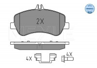 Brake Pad Set, disc brake MEYLE-ORIGINAL Quality 025 248 6720