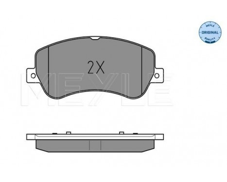 Brake Pad Set, disc brake MEYLE-ORIGINAL Quality 025 248 6720, Image 2