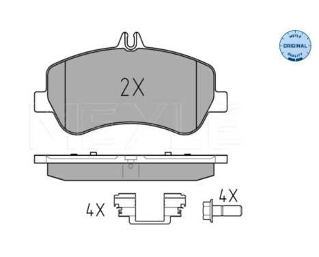 Brake Pad Set, disc brake MEYLE-ORIGINAL Quality 025 248 6720, Image 2