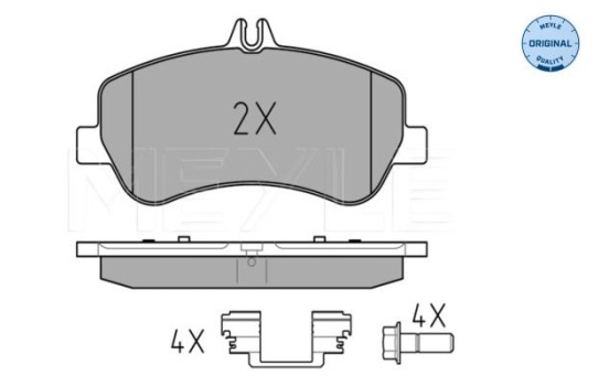 Brake Pad Set, disc brake MEYLE-ORIGINAL Quality 025 248 6720, Image 2