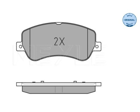 Brake Pad Set, disc brake MEYLE-ORIGINAL Quality 025 248 6720, Image 3