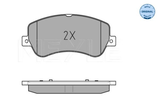 Brake Pad Set, disc brake MEYLE-ORIGINAL Quality 025 248 6720, Image 3