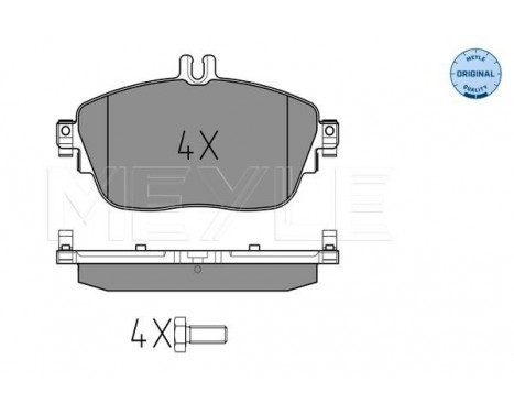 Brake Pad Set, disc brake MEYLE-ORIGINAL Quality 025 248 6919