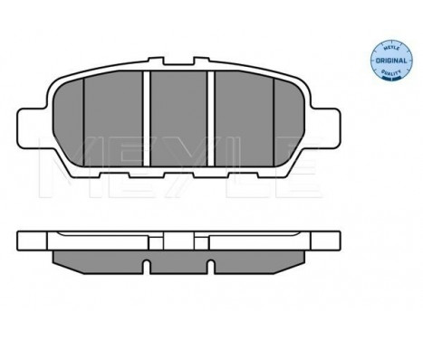 Brake Pad Set, disc brake MEYLE-ORIGINAL Quality 025 248 7113/W