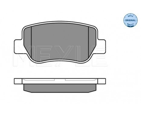 Brake Pad Set, disc brake MEYLE-ORIGINAL Quality 025 248 8516/W