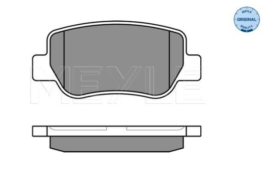 Brake Pad Set, disc brake MEYLE-ORIGINAL Quality 025 248 8516/W