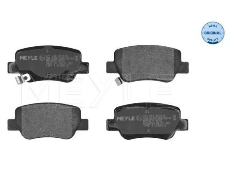 Brake Pad Set, disc brake MEYLE-ORIGINAL Quality 025 248 8516/W, Image 4