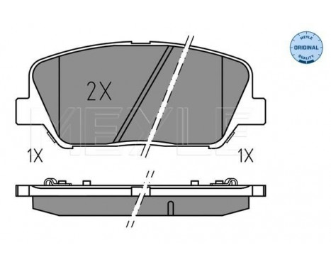 Brake Pad Set, disc brake MEYLE-ORIGINAL Quality 025 249 1517