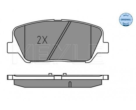 Brake Pad Set, disc brake MEYLE-ORIGINAL Quality 025 249 1517, Image 2