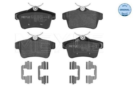 Brake Pad Set, disc brake MEYLE-ORIGINAL Quality 025 249 2217
