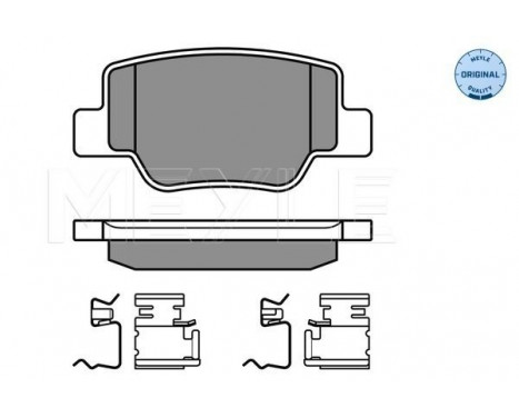 Brake Pad Set, disc brake MEYLE-ORIGINAL Quality 025 249 2616/W