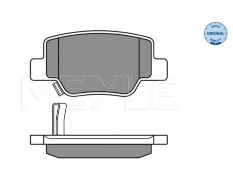 Brake Pad Set, disc brake MEYLE-ORIGINAL Quality 025 249 2616/W, Image 2