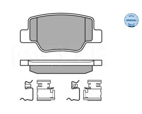 Brake Pad Set, disc brake MEYLE-ORIGINAL Quality 025 249 2616/W, Image 2