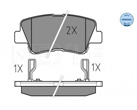 Brake Pad Set, disc brake MEYLE-ORIGINAL Quality 025 249 3415/W