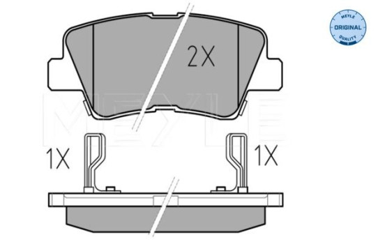 Brake Pad Set, disc brake MEYLE-ORIGINAL Quality 025 249 3415/W, Image 2