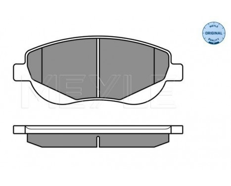 Brake Pad Set, disc brake MEYLE-ORIGINAL Quality 025 249 4619/W