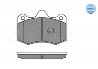 Brake Pad Set, disc brake MEYLE-ORIGINAL Quality 025 249 7417